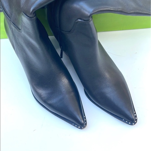 Sam Edelman Lindsey Black Leather Boots - Picture 5 of 7